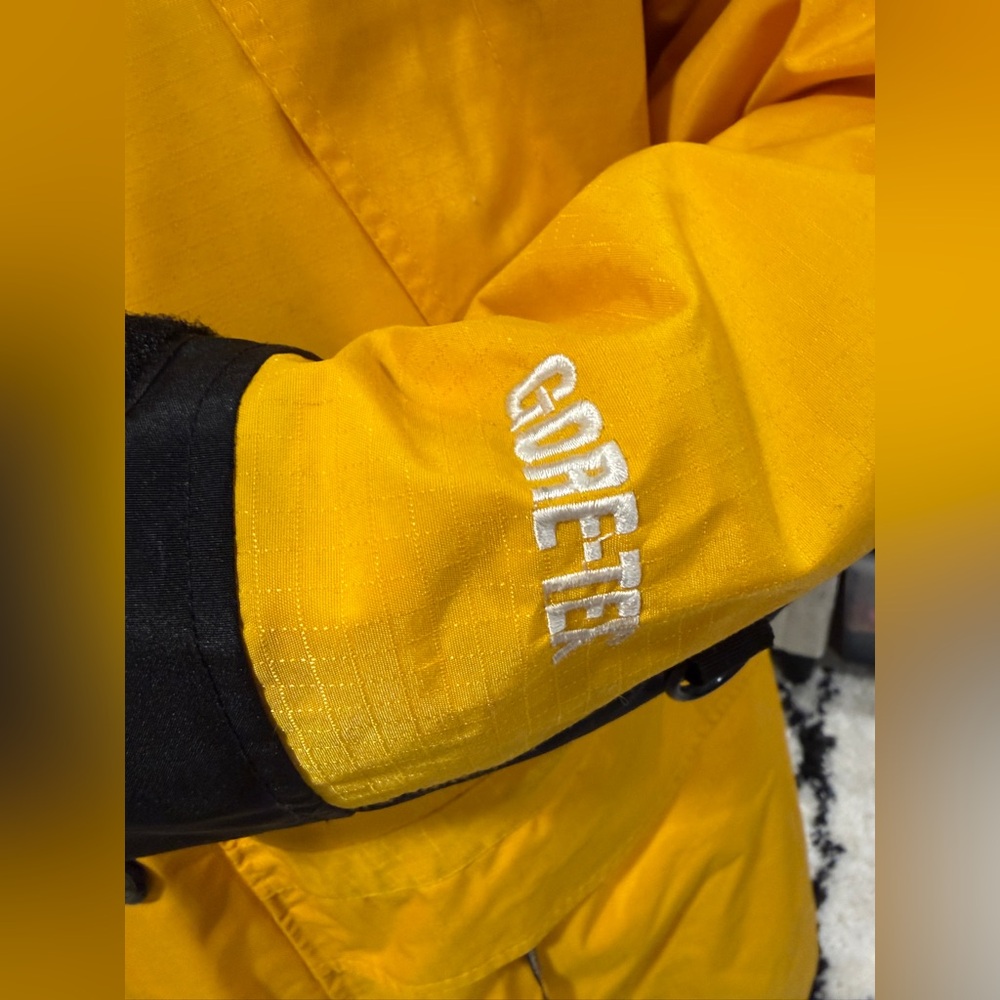 The North Face Gore-Tex Shell Jacket Yellow Black Men’s XL - Picture 5 of 17